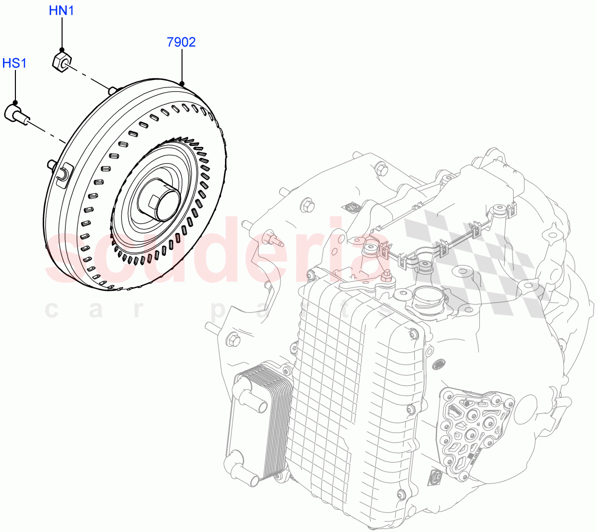 Converter (9 Speed Auto AWD, Itatiaia (Brazil)) ((V) FROMGT000001) of Land Rover Land Rover Discovery Sport (2015+) [2.0 Turbo Diesel AJ21D4]