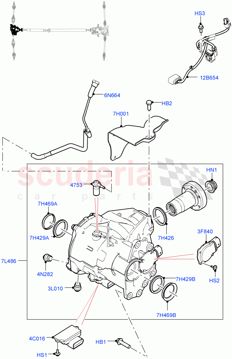 Front Axle Case (2.0L AJ20P4 Petrol High PTA, Changsu (China), 2.0L AJ20P4 Petrol Mid PTA) ((V) FROMKG446857) of Land Rover Land Rover Discovery Sport (2015+) [2.0 Turbo Petrol AJ200P]