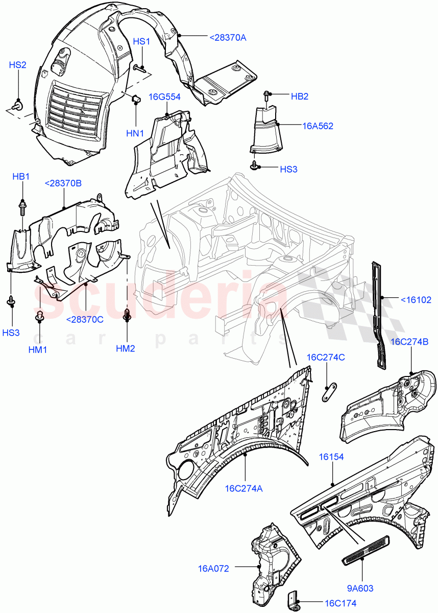 Front Panels, Aprons & Side Members (Apron) ((V) FROMAA000001) of Land Rover Land Rover Range Rover (2010-2012) [4.4 DOHC Diesel V8 DITC]