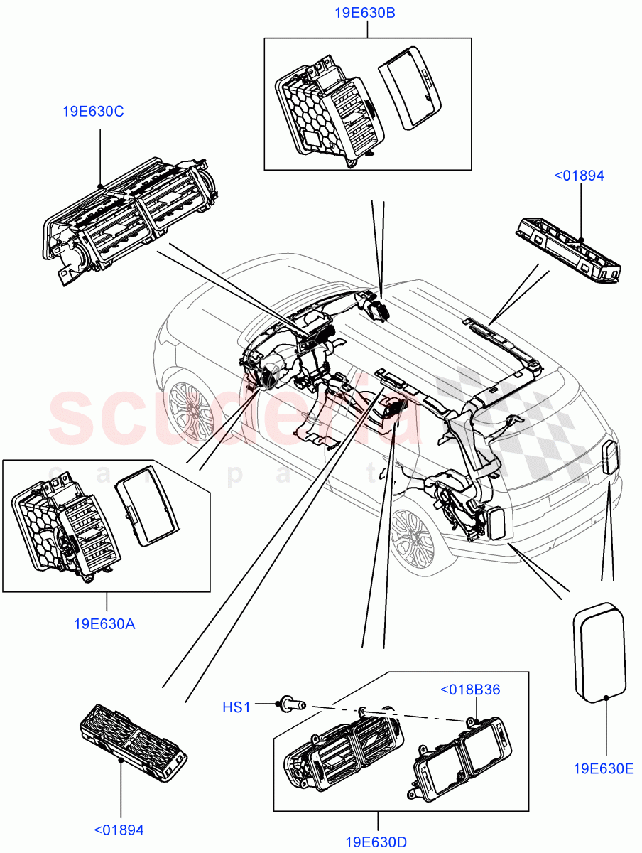 Air Vents, Louvres And Ducts (External Components) ((V) TODA999999) of Land Rover Land Rover Range Rover (2012-2021) [5.0 OHC SGDI SC V8 Petrol]
