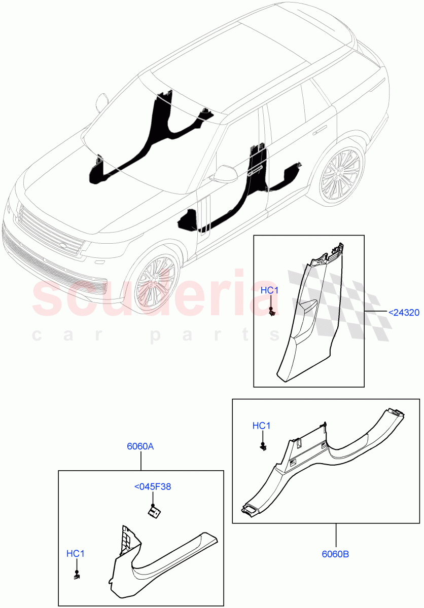 Side Trim (Sill) of Land Rover Land Rover Range Rover (2022+) [3.0 I6 Turbo Diesel AJ20D6]