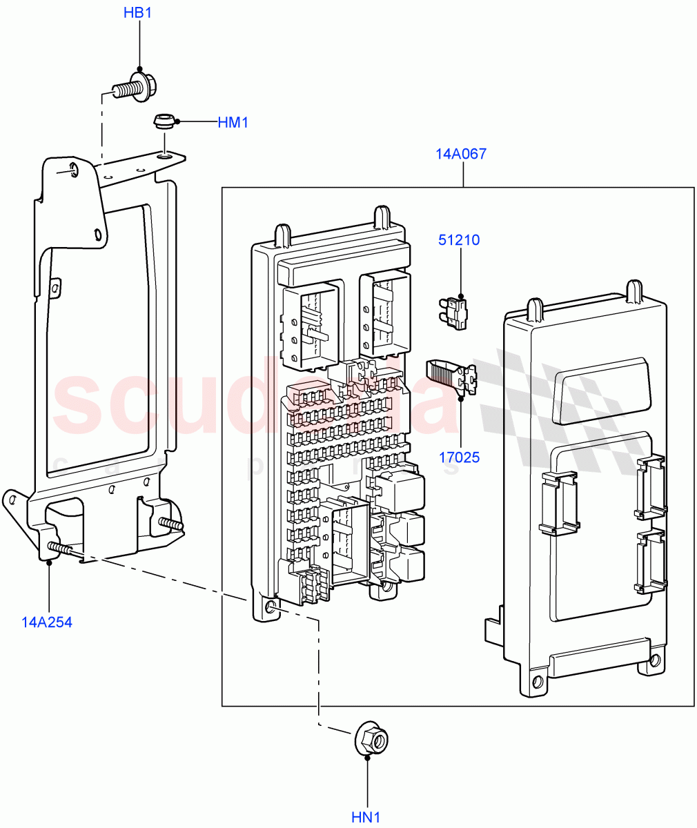 Fuses, Holders And Circuit Breakers (Passenger Compartment) ((V) TO9A999999) of Land Rover Land Rover Range Rover Sport (2005-2009) [4.4 AJ Petrol V8]