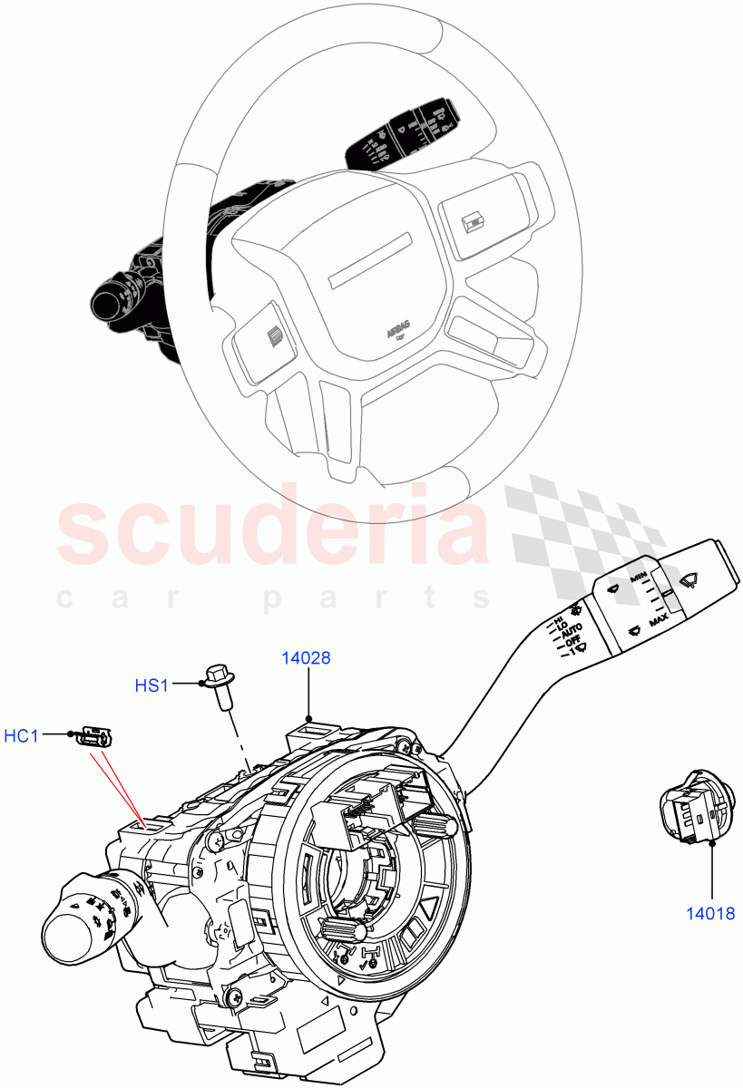 Switches (Steering Column) of Land Rover Land Rover Defender (2020+) [2.0 Turbo Diesel]