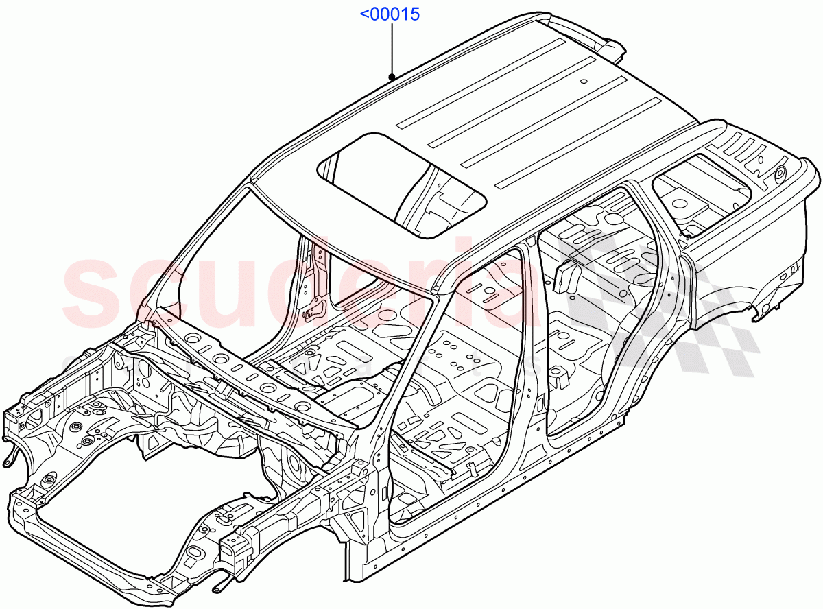 Bodyshell ((V) FROMAA000001) of Land Rover Land Rover Range Rover Sport (2010-2013) [5.0 OHC SGDI SC V8 Petrol]