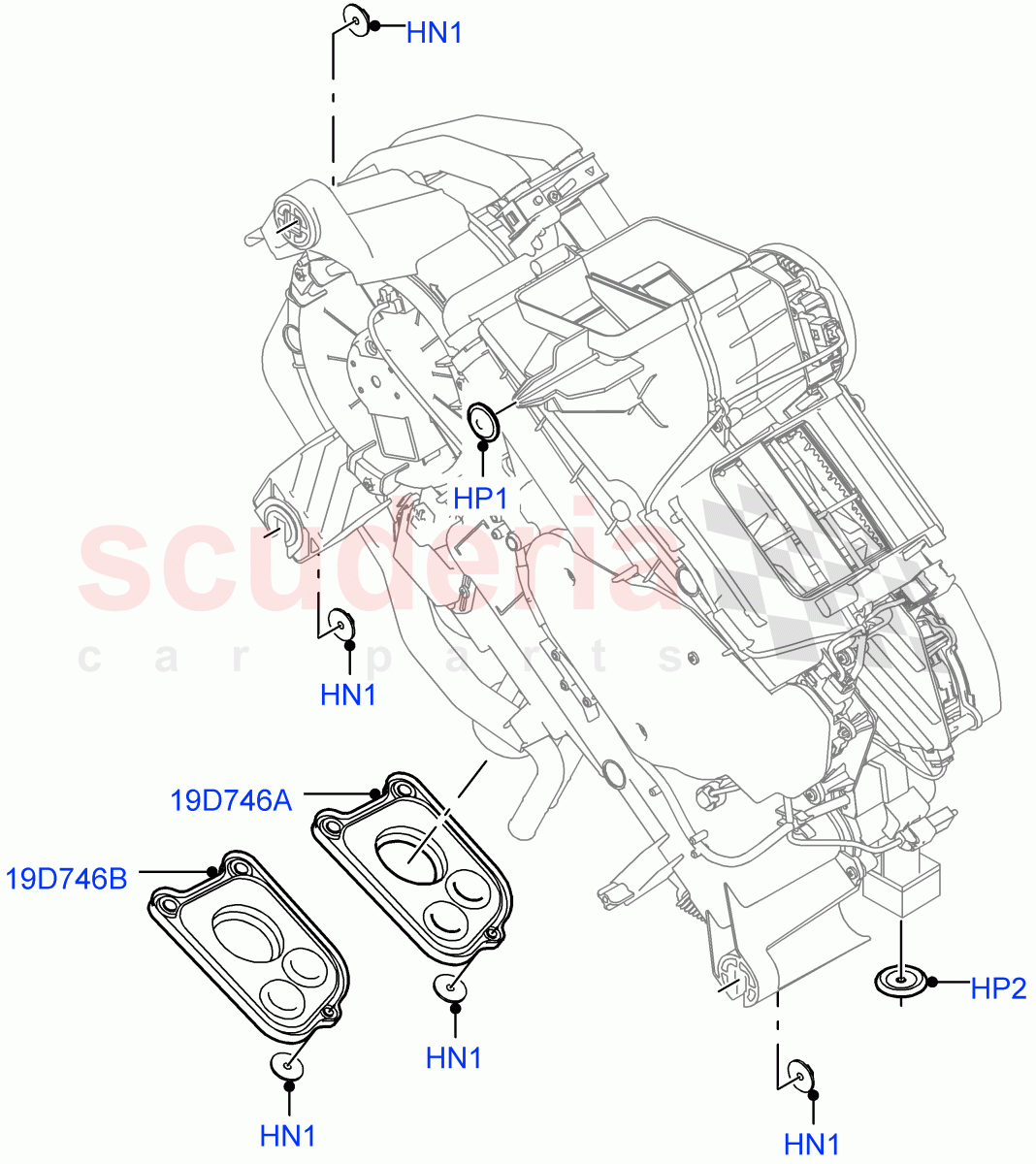 Heater/Air Cond.External Components (Auxiliary Unit) of Land Rover Land Rover Range Rover (2012-2021) [2.0 Turbo Petrol AJ200P]