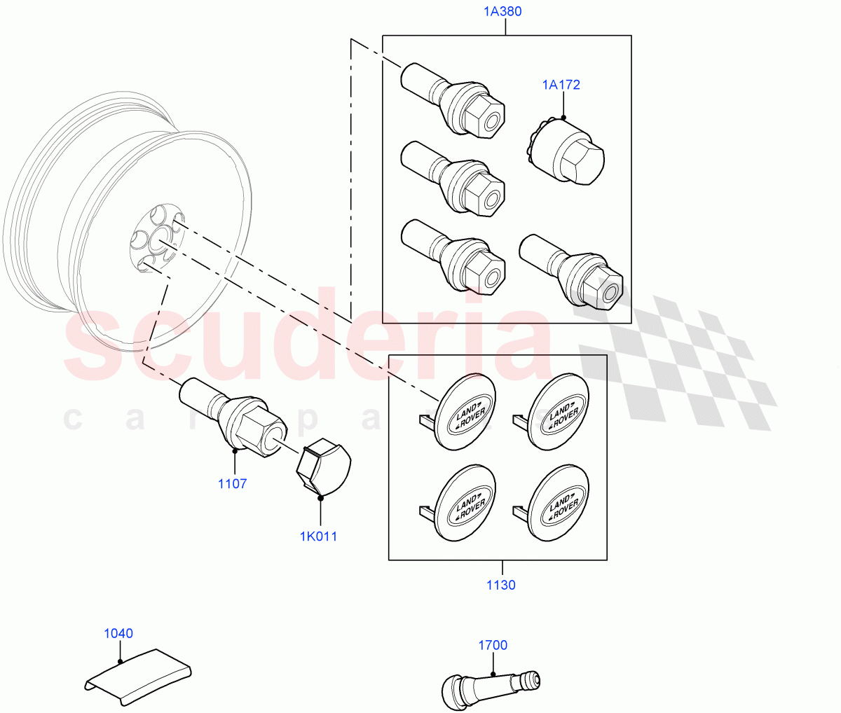 Wheels (Additional Equipment) of Land Rover Land Rover Range Rover (2022+) [3.0 I6 Turbo Diesel AJ20D6]
