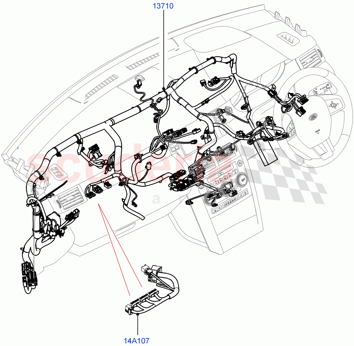 Electrical Wiring - Engine And Dash (Facia) (Halewood (UK)) of Land Rover Land Rover Discovery Sport (2015+) [2.0 Turbo Petrol AJ200P]