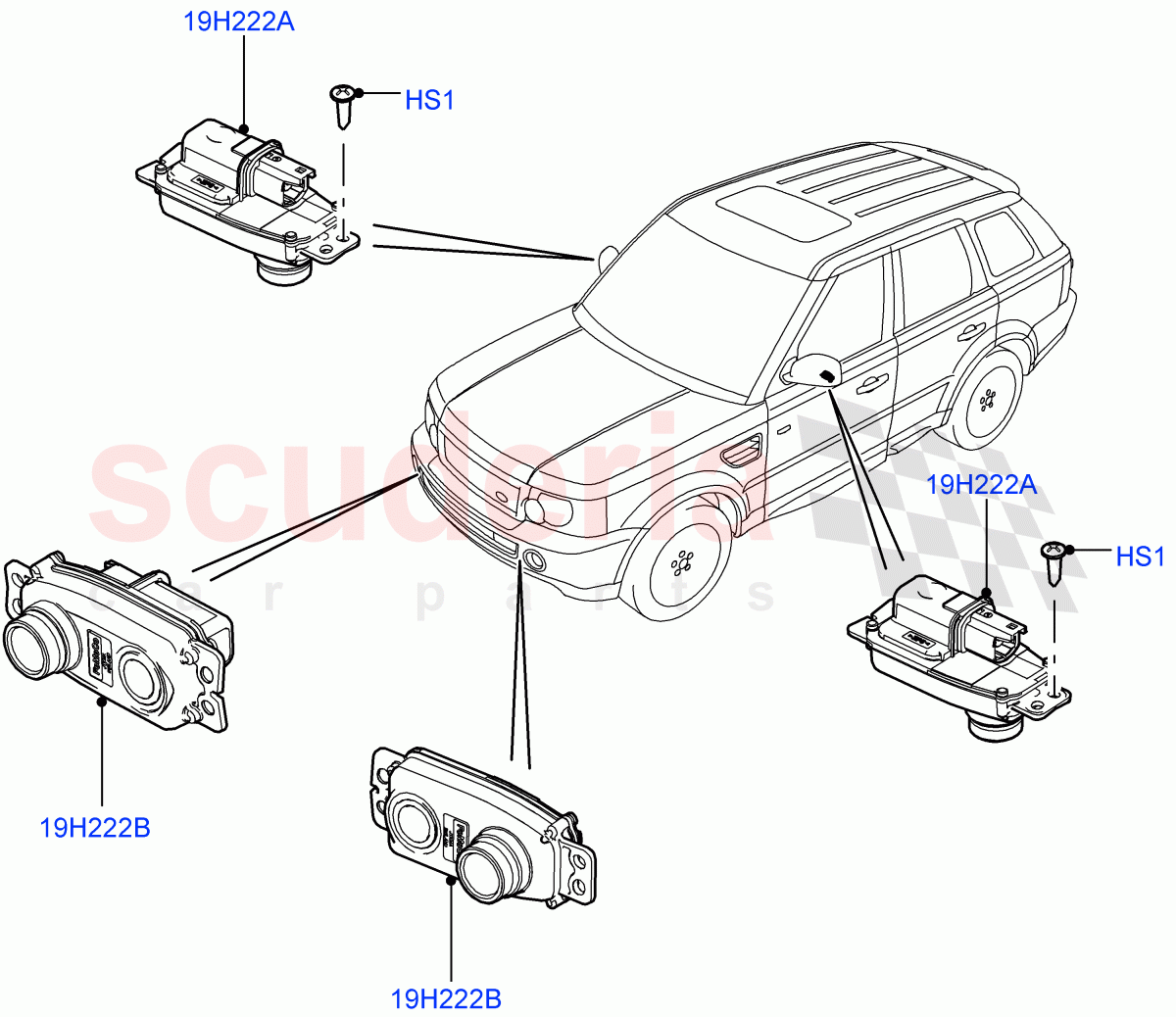 Camera Equipment (Front) ((V) FROMAA000001) of Land Rover Land Rover Range Rover Sport (2010-2013) [3.6 V8 32V DOHC EFI Diesel]