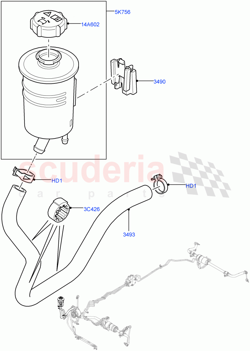 Active Anti-Roll Bar System (Reservoir) (With Roll Stability Control) ((V) FROMAA000001) of Land Rover Land Rover Range Rover Sport (2010-2013) [5.0 OHC SGDI NA V8 Petrol]