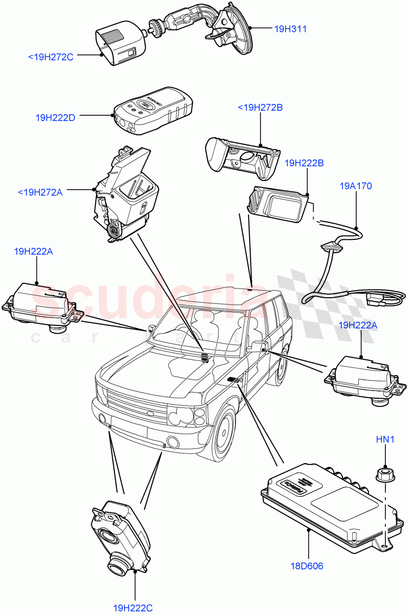 Camera Equipment ((V) FROMAA000001) of Land Rover Land Rover Range Rover (2010-2012) [3.6 V8 32V DOHC EFI Diesel]