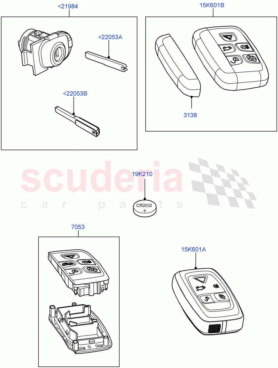 Vehicle Lock Sets And Repair Kits ((V) FROMAA000001) of Land Rover Land Rover Discovery 4 (2010-2016) [4.0 Petrol V6]