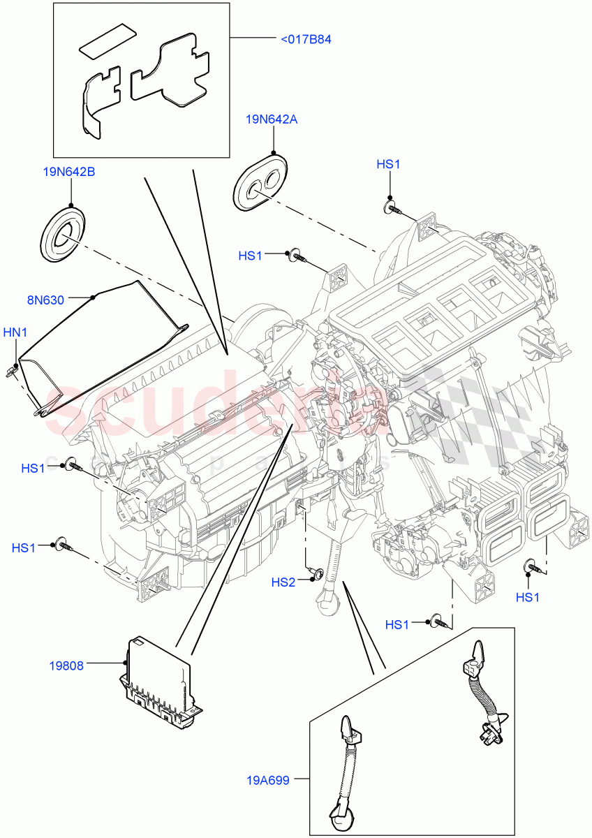 Heater/Air Cond.External Components (Main Unit) of Land Rover Land Rover Range Rover (2012-2021) [4.4 DOHC Diesel V8 DITC]