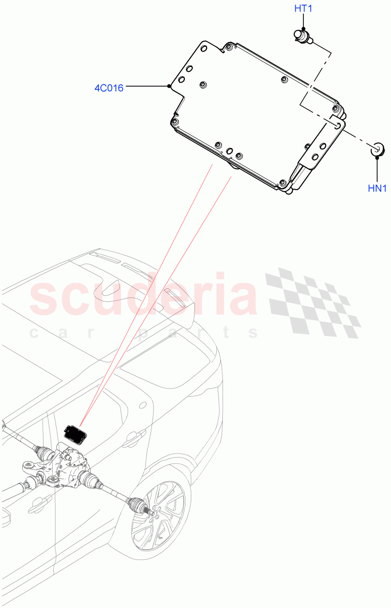 Rear Axle Modules And Sensors (Solihull Plant Build) (Electronic Locking Differential) ((V) FROMHA000001) of Land Rover Land Rover Discovery 5 (2017+) [3.0 Diesel 24V DOHC TC]