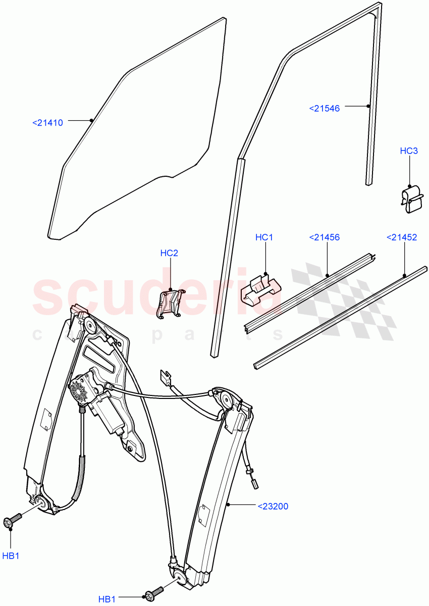 Front Door Glass & Window Controls (Less Armoured) ((V) FROMAA000001) of Land Rover Land Rover Range Rover (2010-2012) [4.4 DOHC Diesel V8 DITC]