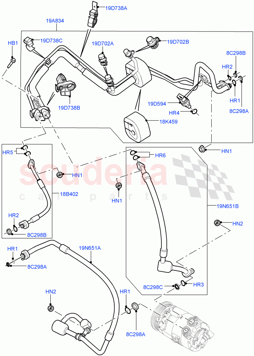 Air Conditioning System (Changsu (China)) ((V) FROMEG000001) of Land Rover Land Rover Range Rover Evoque (2012-2018) [2.0 Turbo Diesel]