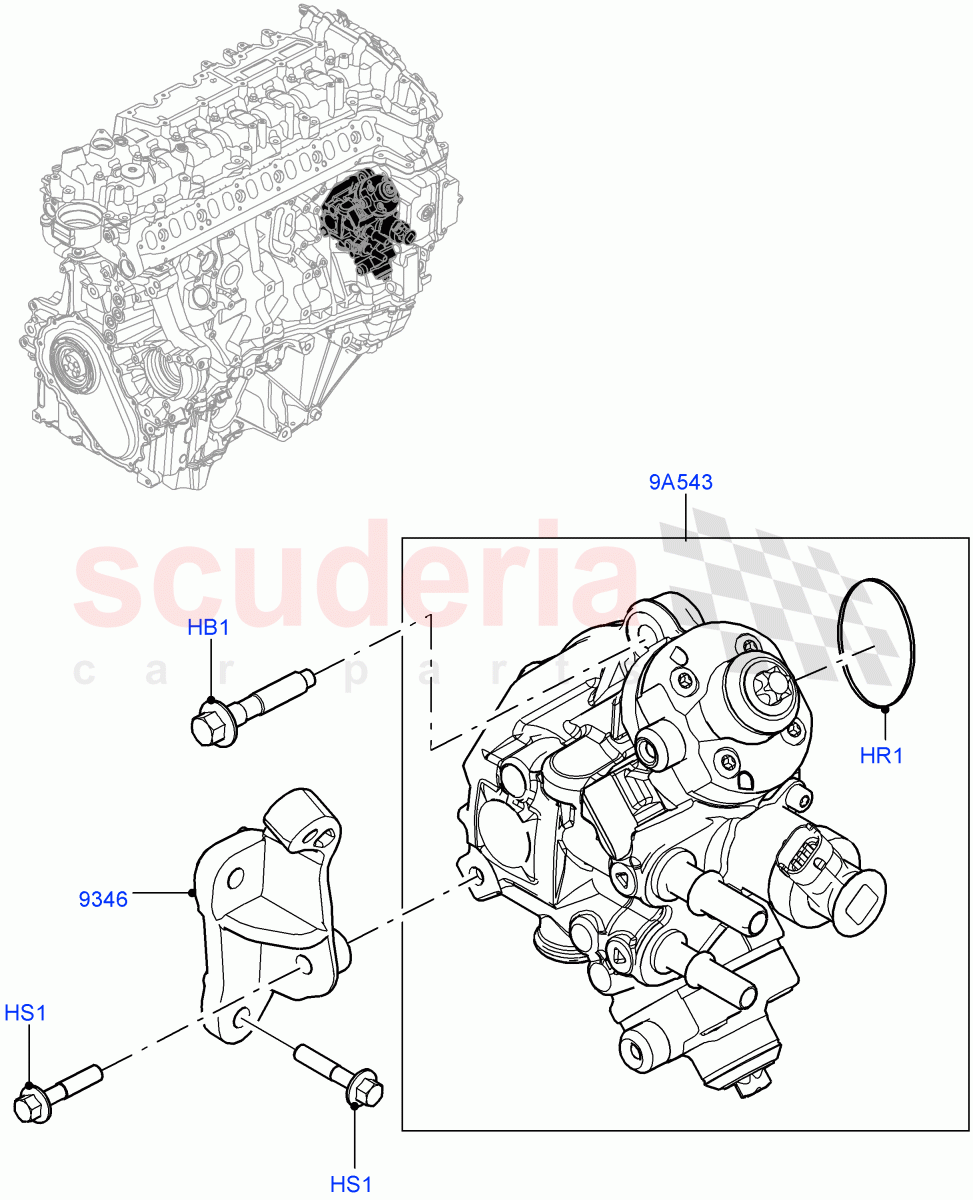 Fuel Injection Pump - Diesel (3.0L AJ20D6 Diesel High) of Land Rover Land Rover Range Rover (2022+) [3.0 I6 Turbo Diesel AJ20D6]