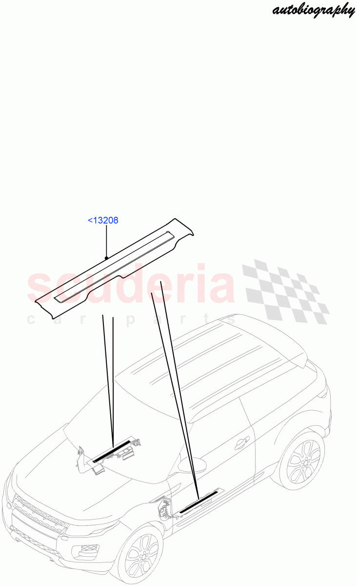 Side Trim (Sill) (3 Door, Halewood (UK), Autobiography Pack) ((V) FROMFH000001) of Land Rover Land Rover Range Rover Evoque (2012-2018) [2.2 Single Turbo Diesel]