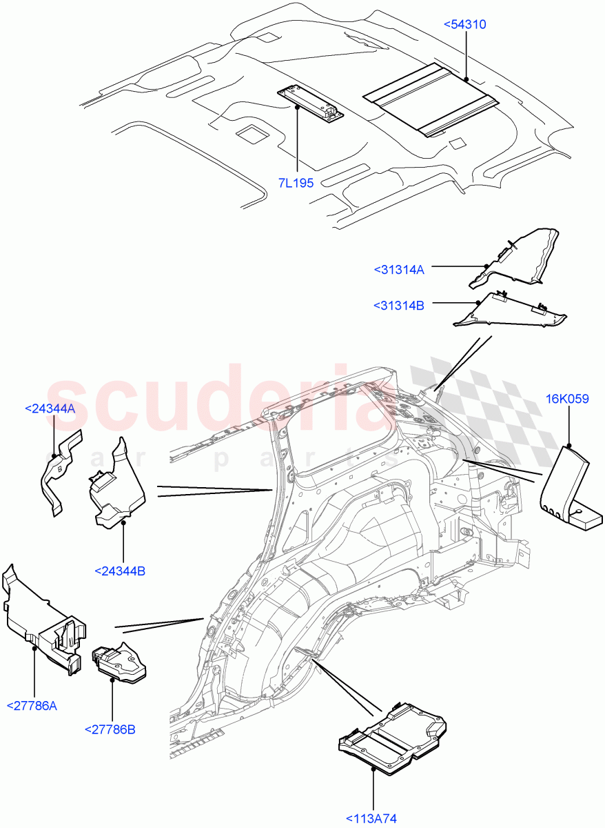 Insulators - Rear ((V) FROMAA000001) of Land Rover Land Rover Range Rover Sport (2010-2013) [5.0 OHC SGDI SC V8 Petrol]