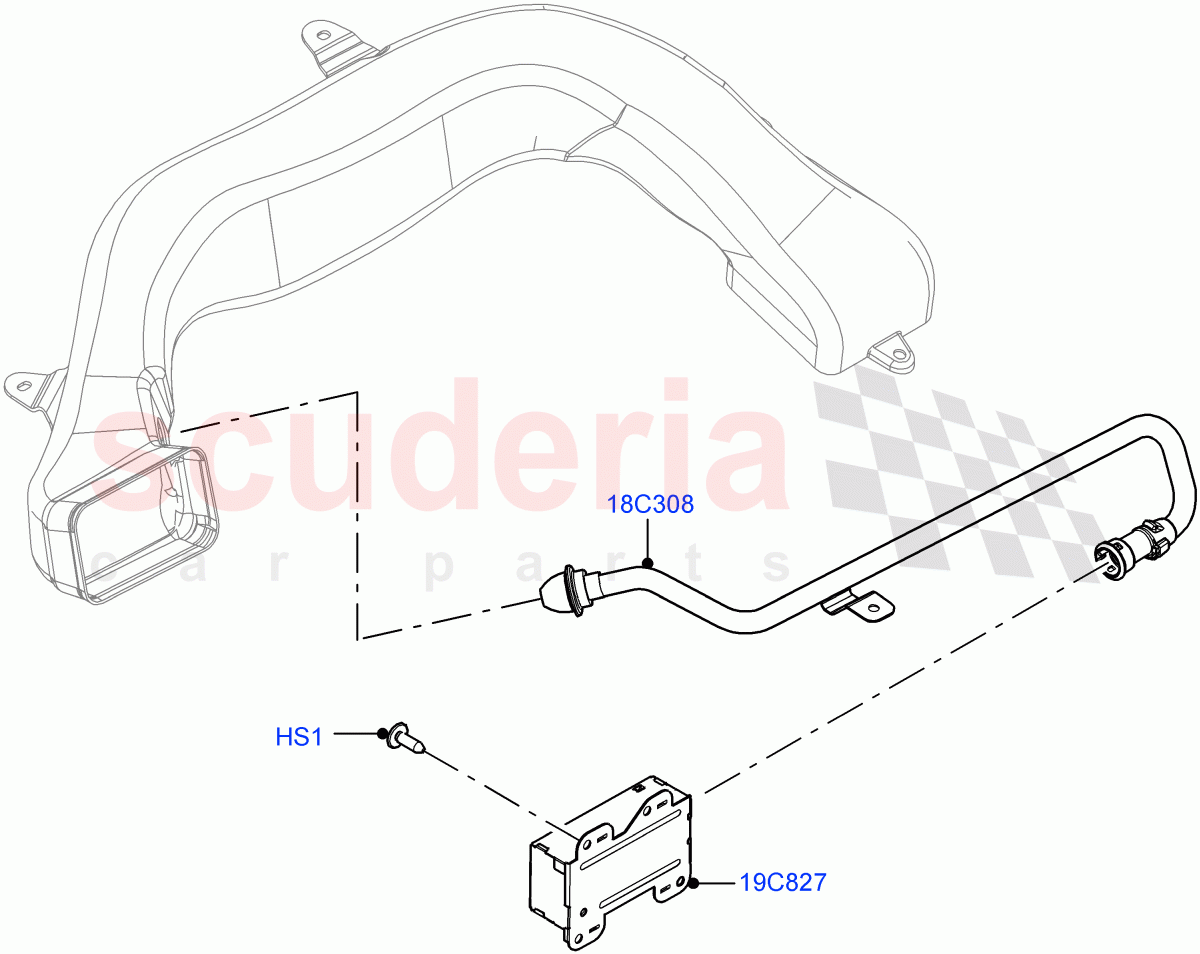 Heater/Air Cond.External Components (Ioniser) (Halewood (UK), Cabin Air Quality Ionisation, Air Purge Ionisation / PM2.5) of Land Rover Land Rover Range Rover Evoque (2019+) [2.0 Turbo Petrol AJ200P]