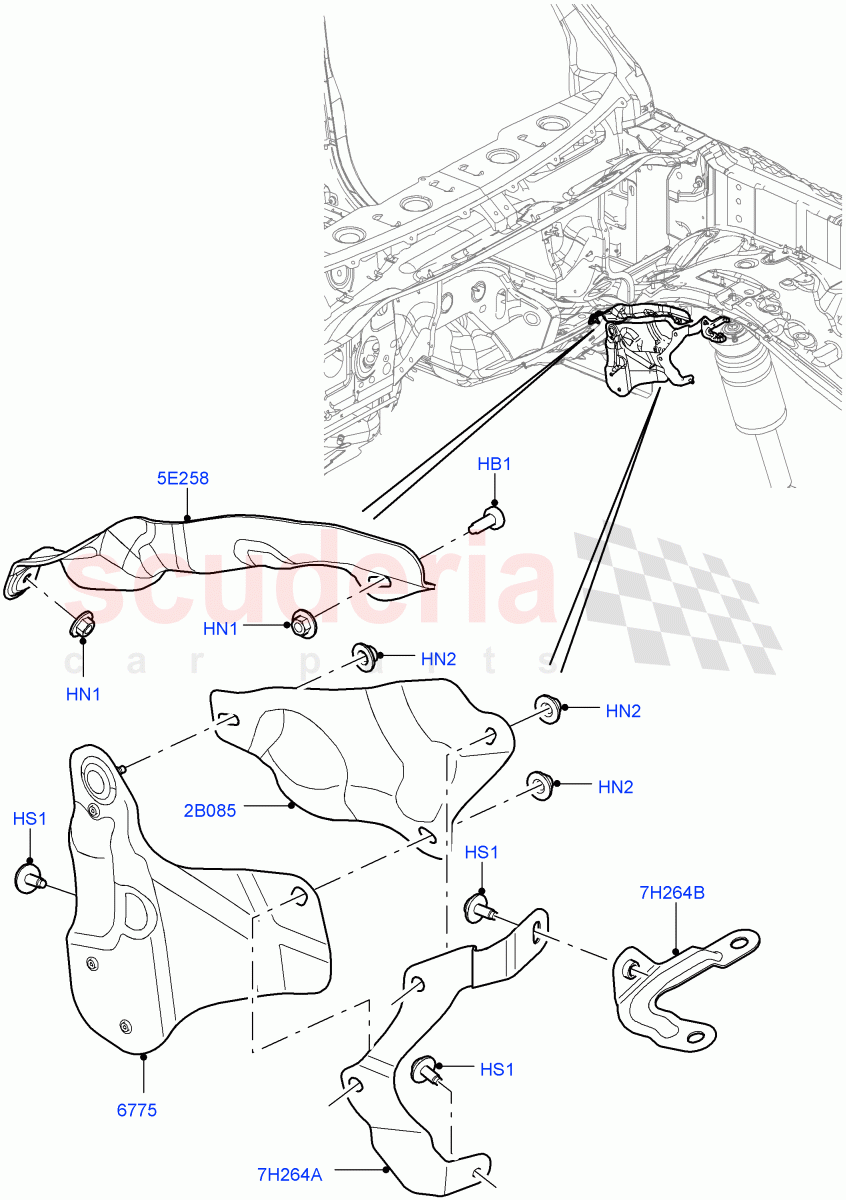 Splash And Heat Shields (Body) ((V) FROMAA000001) of Land Rover Land Rover Discovery 4 (2010-2016) [5.0 OHC SGDI NA V8 Petrol]
