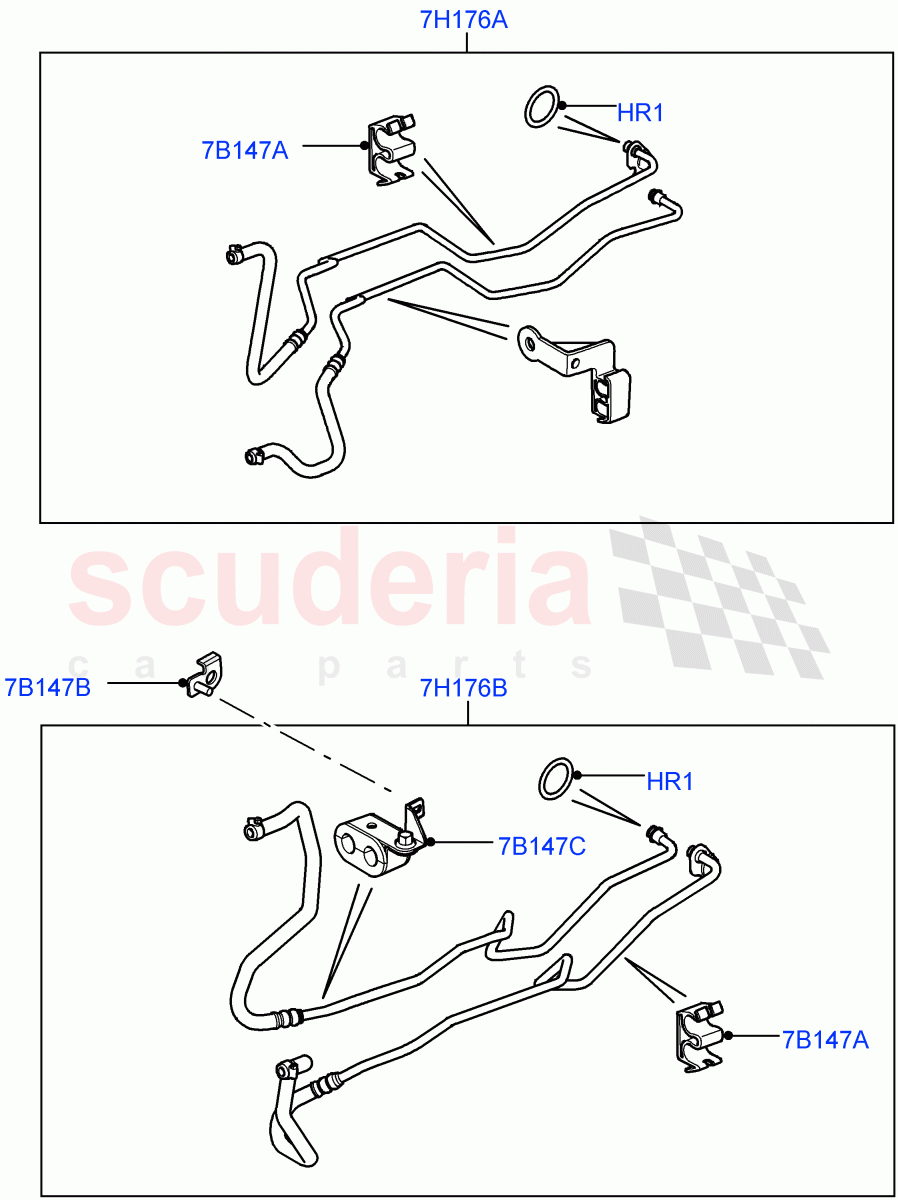 Transmission Cooling Systems (Cologne V6 4.0 EFI (SOHC), 6 Speed Auto ZF 6HP26 Steptronic, Lion Diesel 2.7 V6 (140KW)) ((V) FROMAA000001) of Land Rover Land Rover Discovery 4 (2010-2016) [3.0 DOHC GDI SC V6 Petrol]