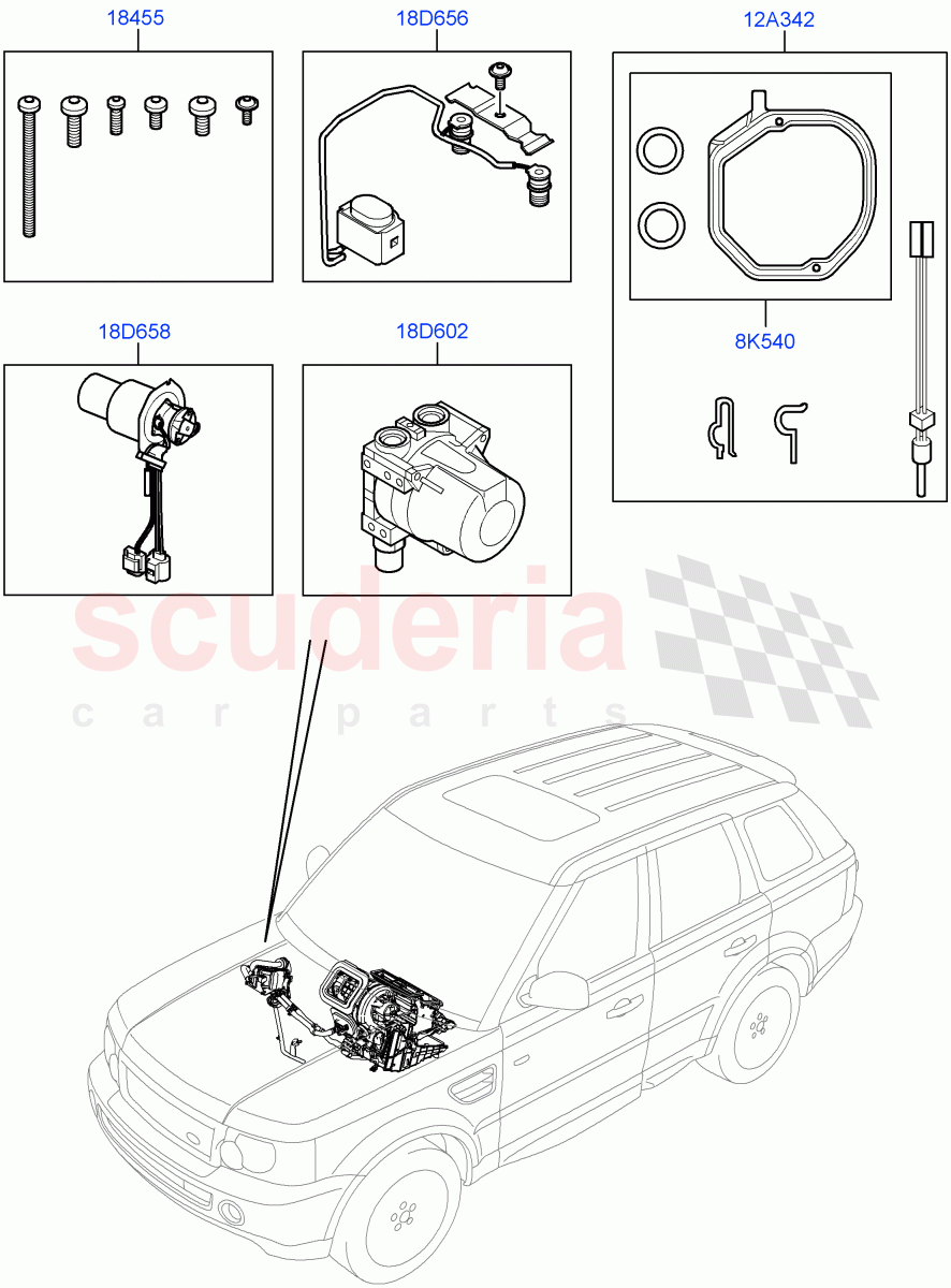 Auxiliary Fuel Fired Pre-Heater (Page C) (With Fuel Fired Heater) ((V) FROMAA000001) of Land Rover Land Rover Range Rover Sport (2010-2013) [5.0 OHC SGDI NA V8 Petrol]