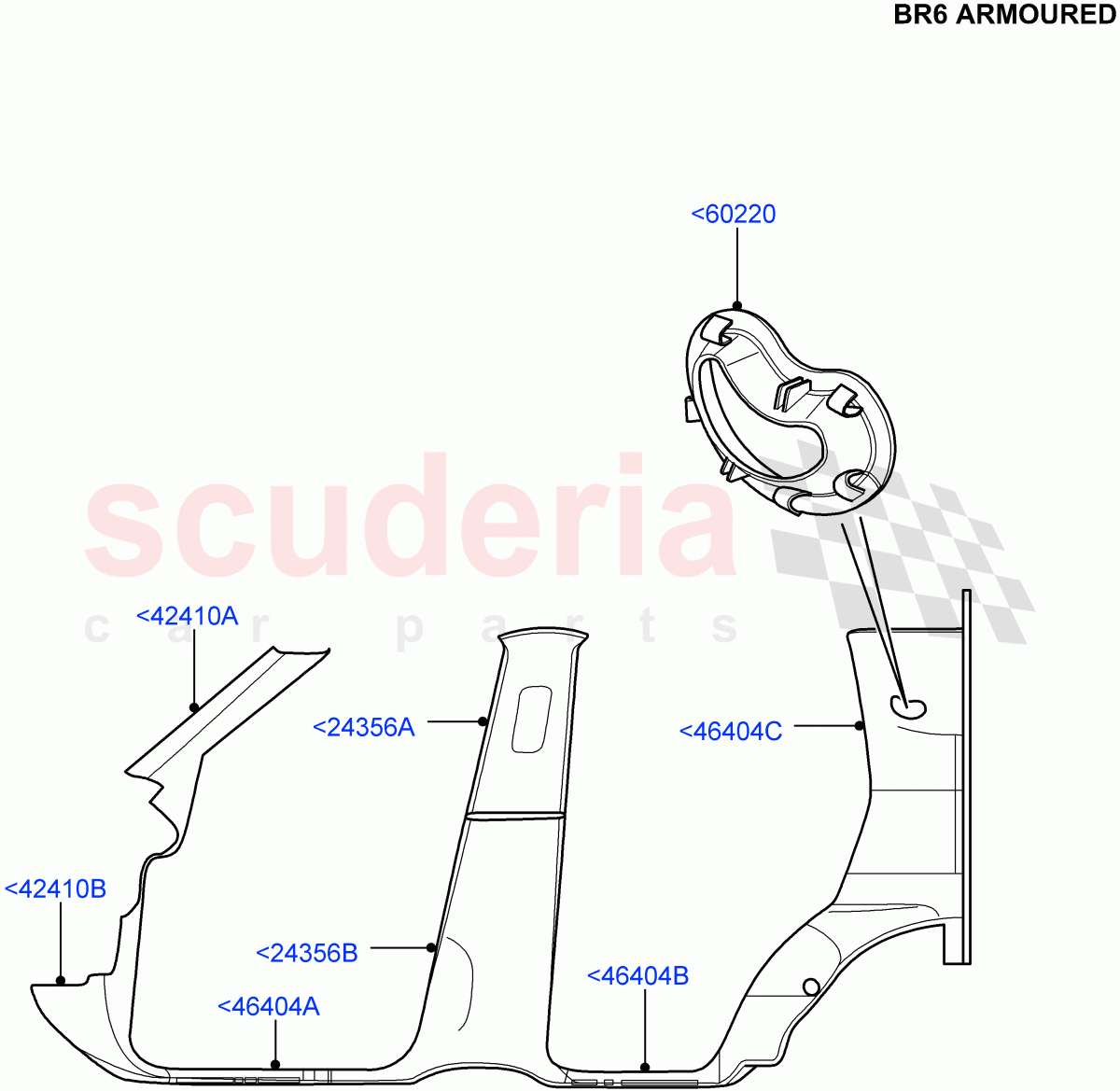 Side Trim (With B6 Level Armouring) ((V) FROMAA000001) of Land Rover Land Rover Discovery 4 (2010-2016) [3.0 Diesel 24V DOHC TC]