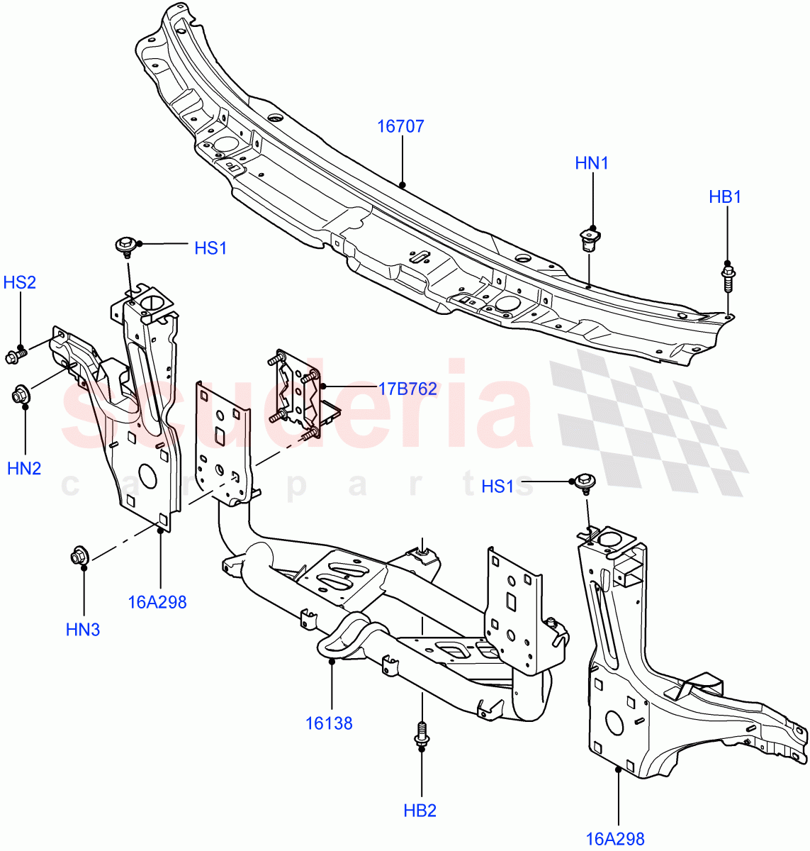 Front Panels, Aprons & Side Members (Front Panel) ((V) FROMAA000001) of Land Rover Land Rover Range Rover (2010-2012) [4.4 DOHC Diesel V8 DITC]