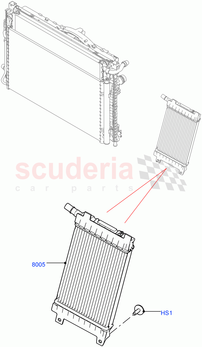 Radiator/Coolant Overflow Container (Auxiliary Unit) (2.0L I4 Mid DOHC AJ200 Petrol, Itatiaia (Brazil), With Extra Engine Cooling System, 2.0L I4 Mid AJ200 Petrol E100) ((V) FROMJT000001) of Land Rover Land Rover Range Rover Evoque (2012-2018) [2.0 Turbo Petrol AJ200P]