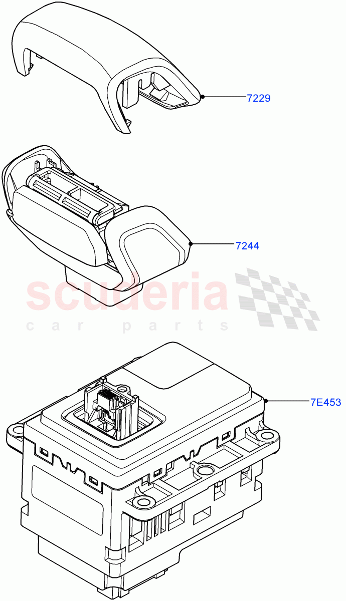 Gear Change-Automatic Transmission (Gear Shift Module) (8 Speed Auto Trans ZF 8HP76) of Land Rover Land Rover Range Rover (2022+) [3.0 I6 Turbo Petrol AJ20P6]