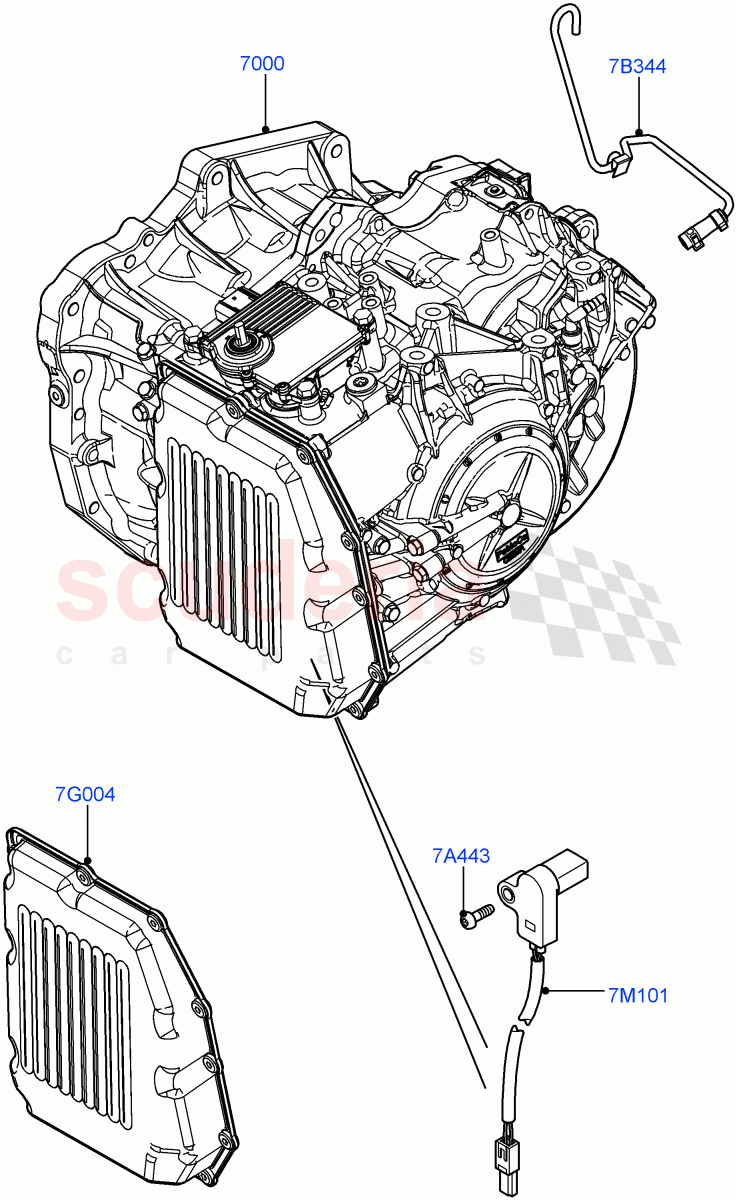 Auto Trans Assy & Speedometer Drive (6 Speed Auto AWF21 AWD) of Land Rover Land Rover Range Rover Evoque (2012-2018) [2.2 Single Turbo Diesel]