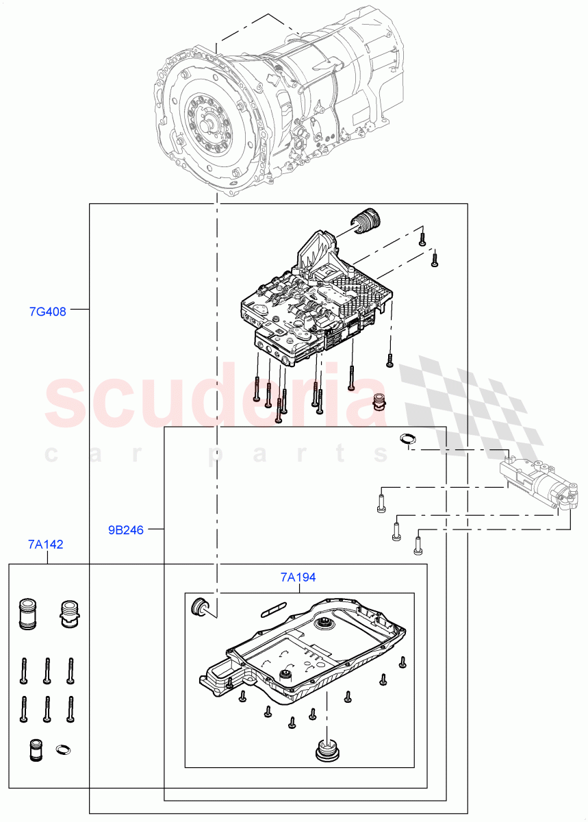 Valve Body - Main Control & Servo's (Transmission Control Valve) (8HP Gen3 Hybrid Trans) ((V) FROMJA000001) of Land Rover Land Rover Range Rover Sport (2014+) [4.4 DOHC Diesel V8 DITC]