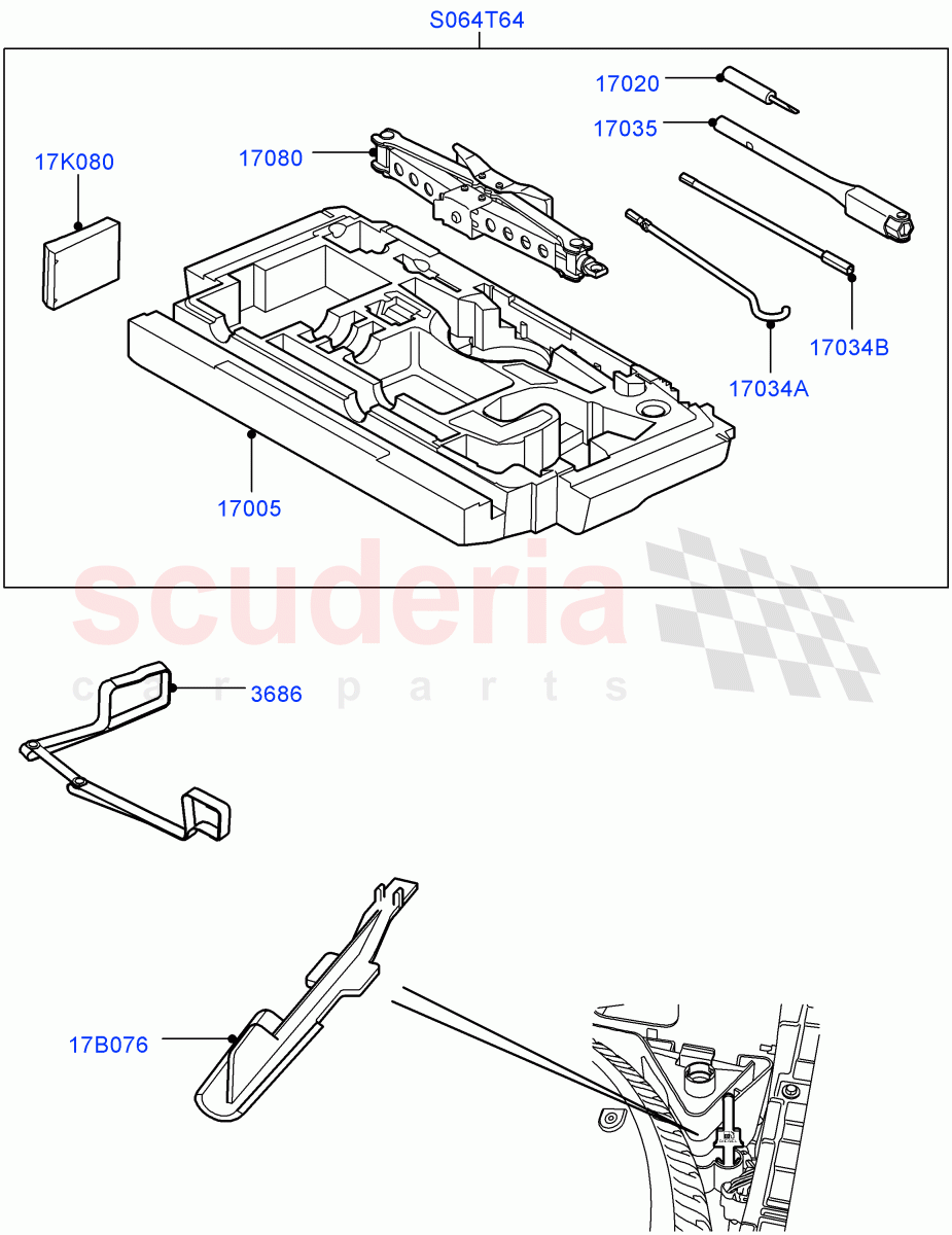 Tools ((V) FROMAA000001) of Land Rover Land Rover Range Rover Sport (2010-2013) [5.0 OHC SGDI SC V8 Petrol]