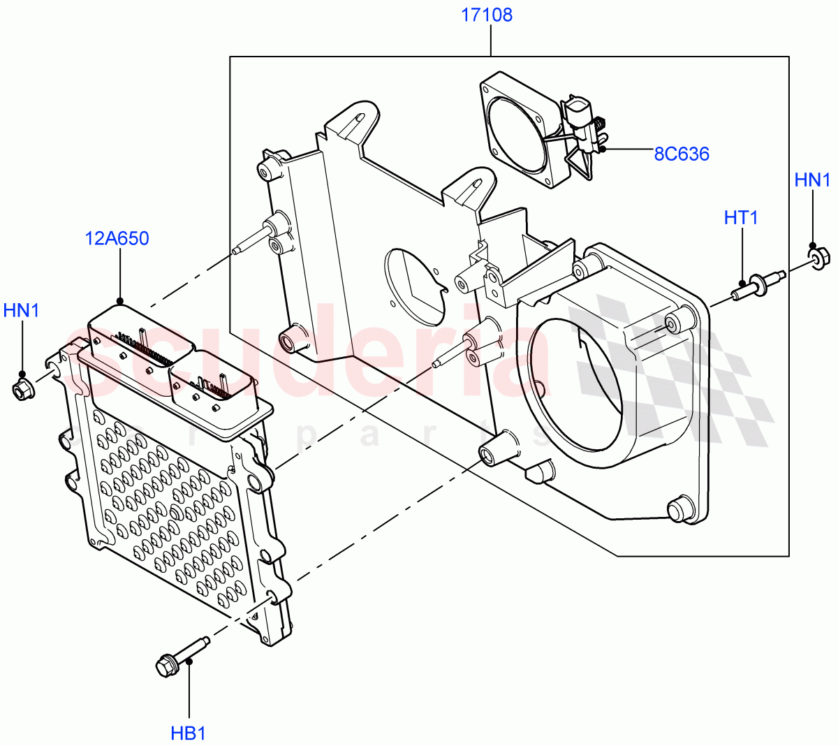 Engine Modules And Sensors (5.0L OHC SGDI SC V8 Petrol - AJ133) ((V) FROMAA000001) of Land Rover Land Rover Range Rover Sport (2010-2013) [5.0 OHC SGDI SC V8 Petrol]