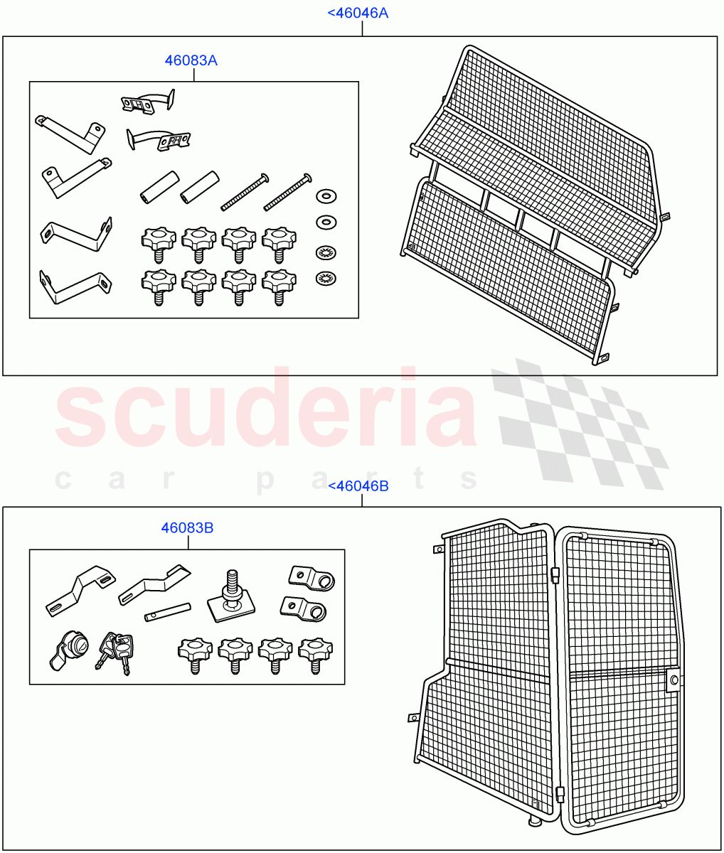 Dog Guard/Partition (Accessory) ((V) FROMAA000001) of Land Rover Land Rover Discovery 4 (2010-2016) [3.0 DOHC GDI SC V6 Petrol]