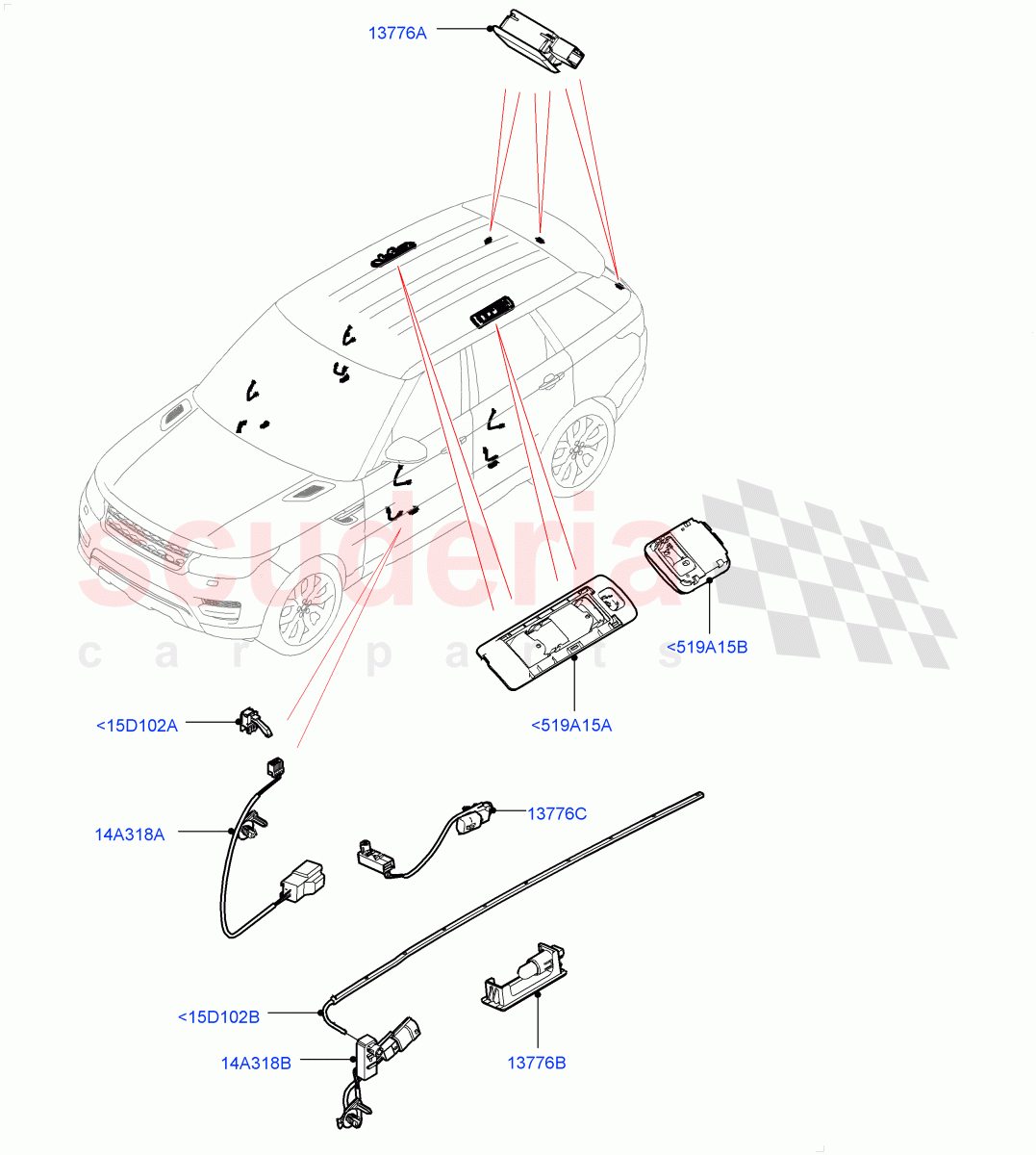 Interior Lamps (Door - Front/Rear) of Land Rover Land Rover Range Rover Sport (2014+) [3.0 DOHC GDI SC V6 Petrol]