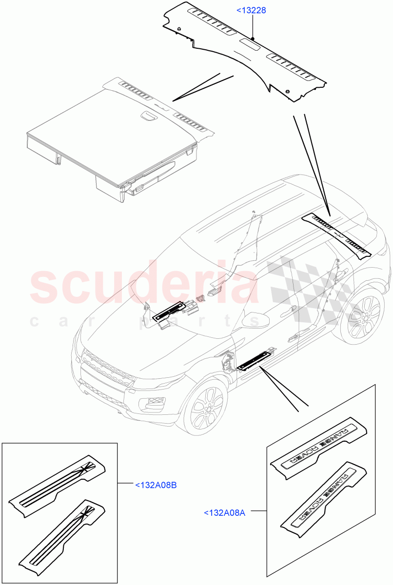 Door Sill Finishers (Accessory) (Halewood (UK), Itatiaia (Brazil)) of Land Rover Land Rover Range Rover Evoque (2012-2018) [2.2 Single Turbo Diesel]