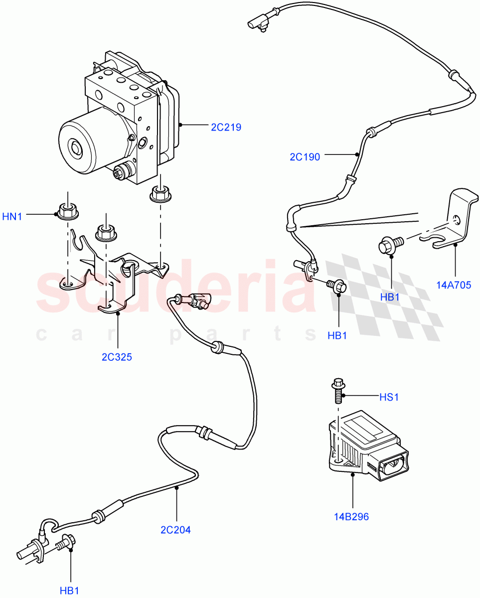Anti-Lock Braking System ((V) FROMAA000001) of Land Rover Land Rover Range Rover Sport (2010-2013) [3.6 V8 32V DOHC EFI Diesel]