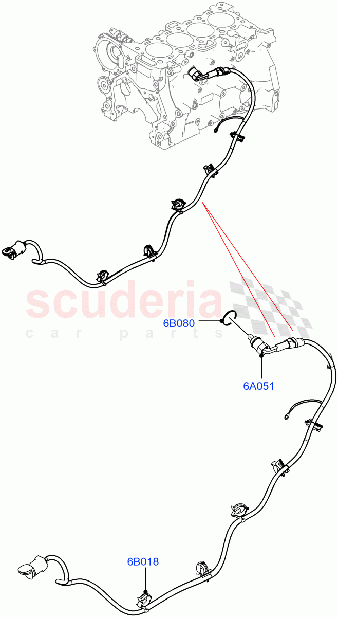 Engine Heater (Solihull Plant Build) (2.0L I4 High DOHC AJ200 Petrol, Immersion Heater - 700W / 110V, 2.0L AJ200P Hi PHEV) ((V) FROMJA000001) of Land Rover Land Rover Range Rover (2012-2021) [2.0 Turbo Petrol AJ200P]
