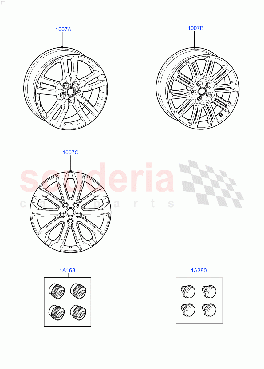 Wheels (Accessory) ((V) FROMAA000001) of Land Rover Land Rover Discovery 4 (2010-2016) [2.7 Diesel V6]