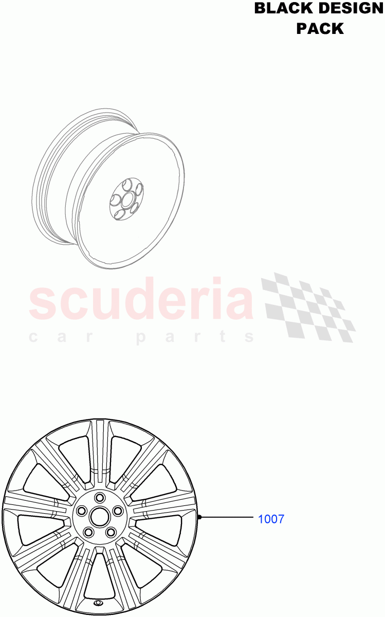 Wheels (Halewood (UK), Black Pack) ((V) FROMDH000001) of Land Rover Land Rover Range Rover Evoque (2012-2018) [2.0 Turbo Diesel]