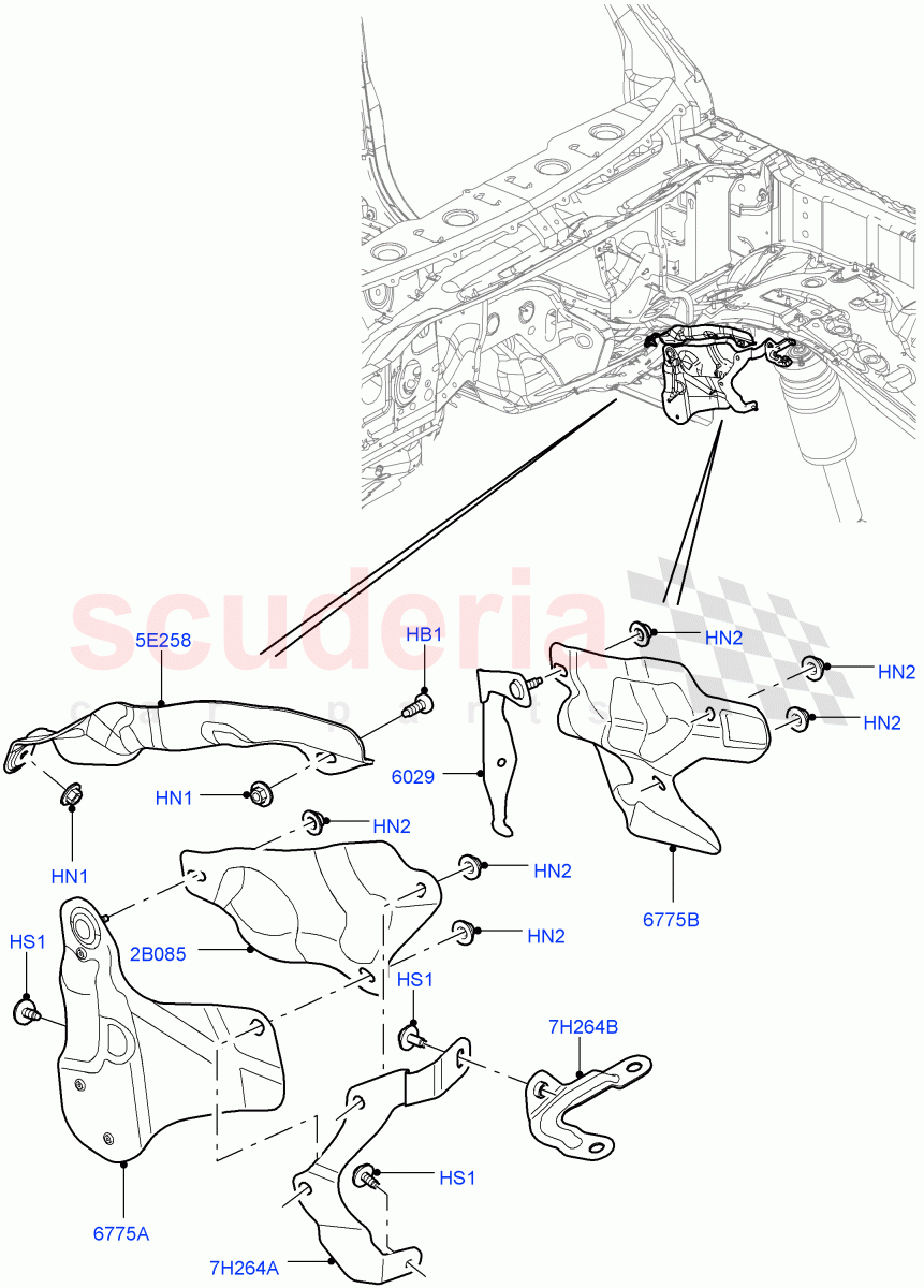 Splash And Heat Shields (Body) ((V) FROMAA000001) of Land Rover Land Rover Range Rover Sport (2010-2013) [3.0 Diesel 24V DOHC TC]