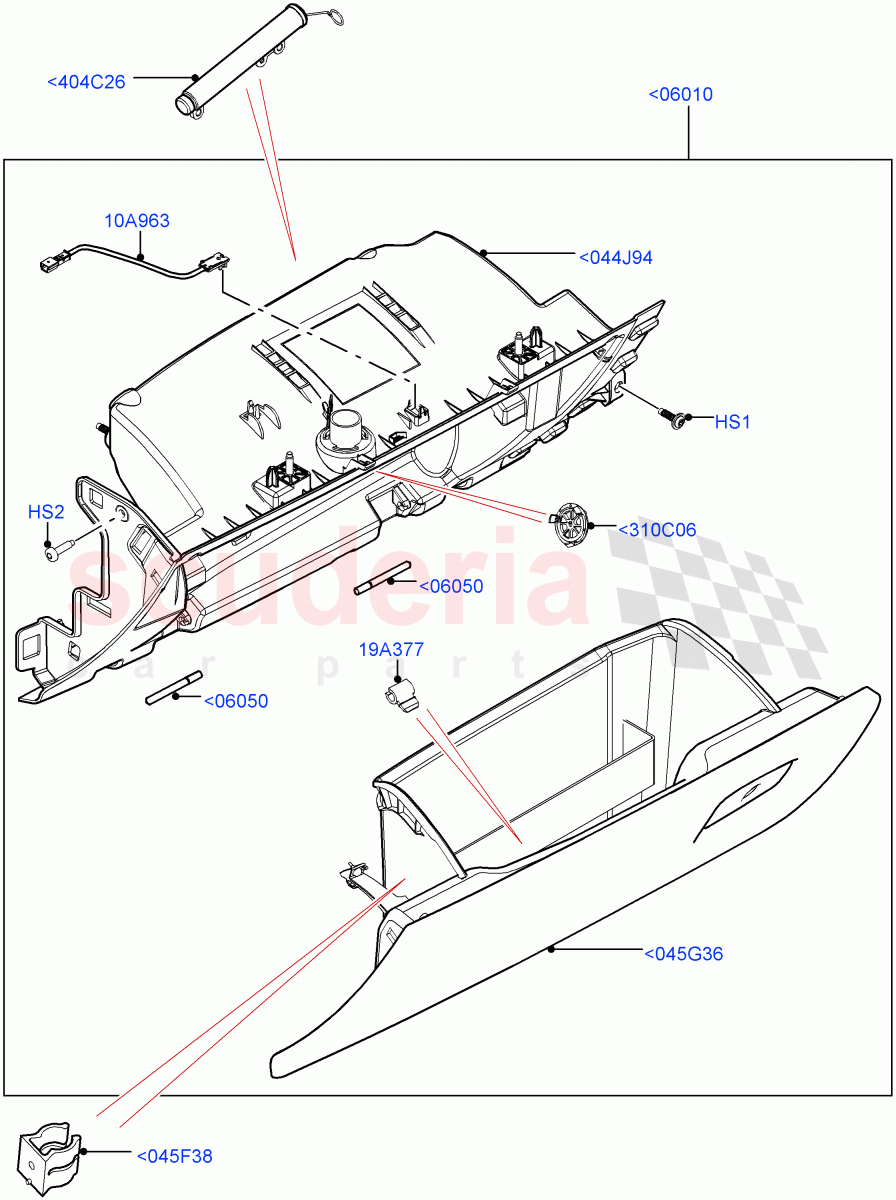 Glove Box of Land Rover Land Rover Range Rover Velar (2017+) [2.0 Turbo Diesel]