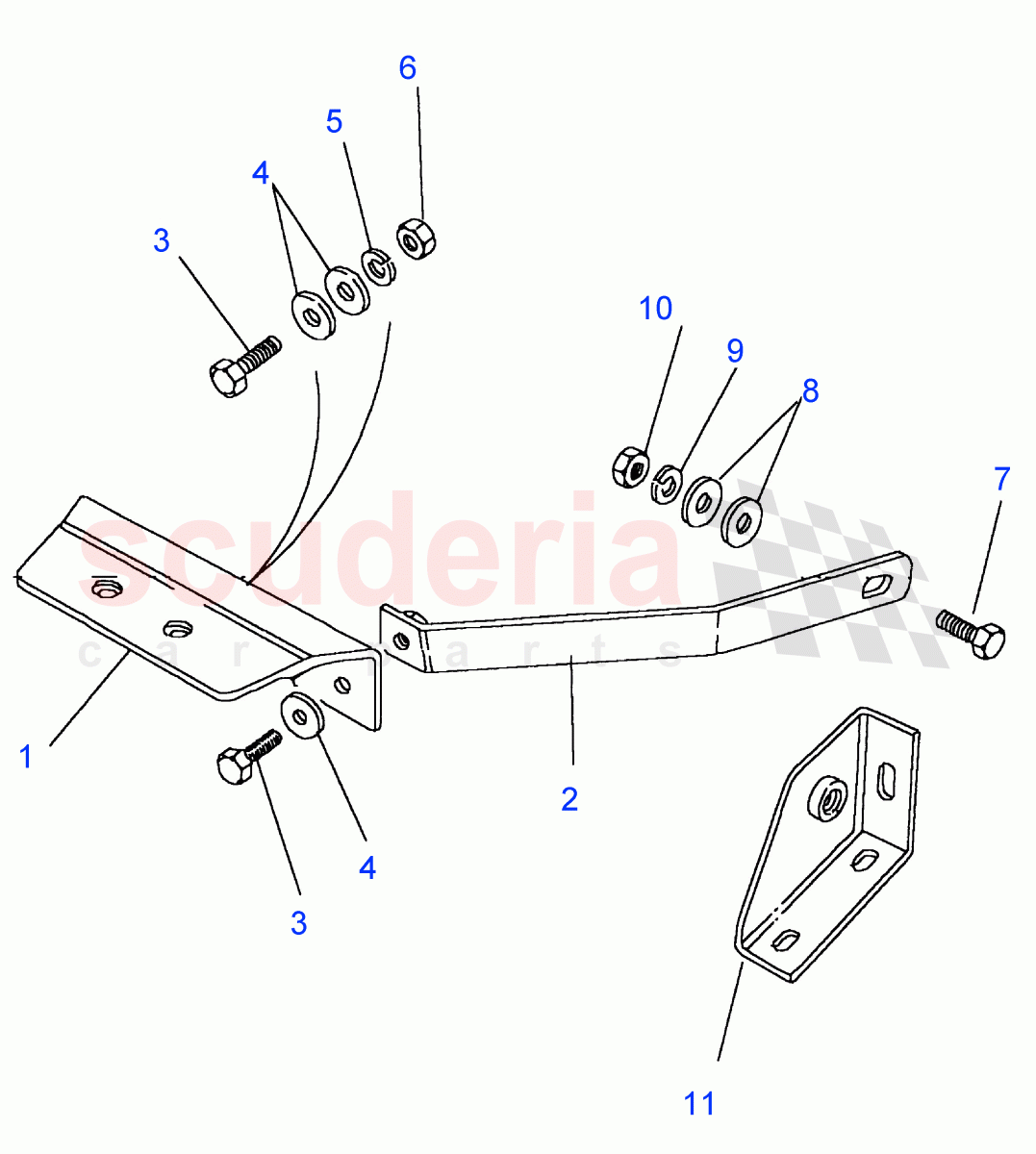 Seat Belt-Front SeatBase Anchorage-Hard & Soft Top (Crew Cab HCPU) ((V) FROM7A000001) of Land Rover Land Rover Defender (2007-2016)