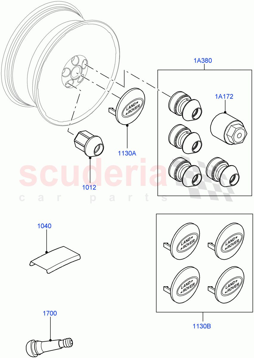 Wheels (Additional Equipment) of Land Rover Land Rover Range Rover Sport (2014+) [2.0 Turbo Petrol GTDI]