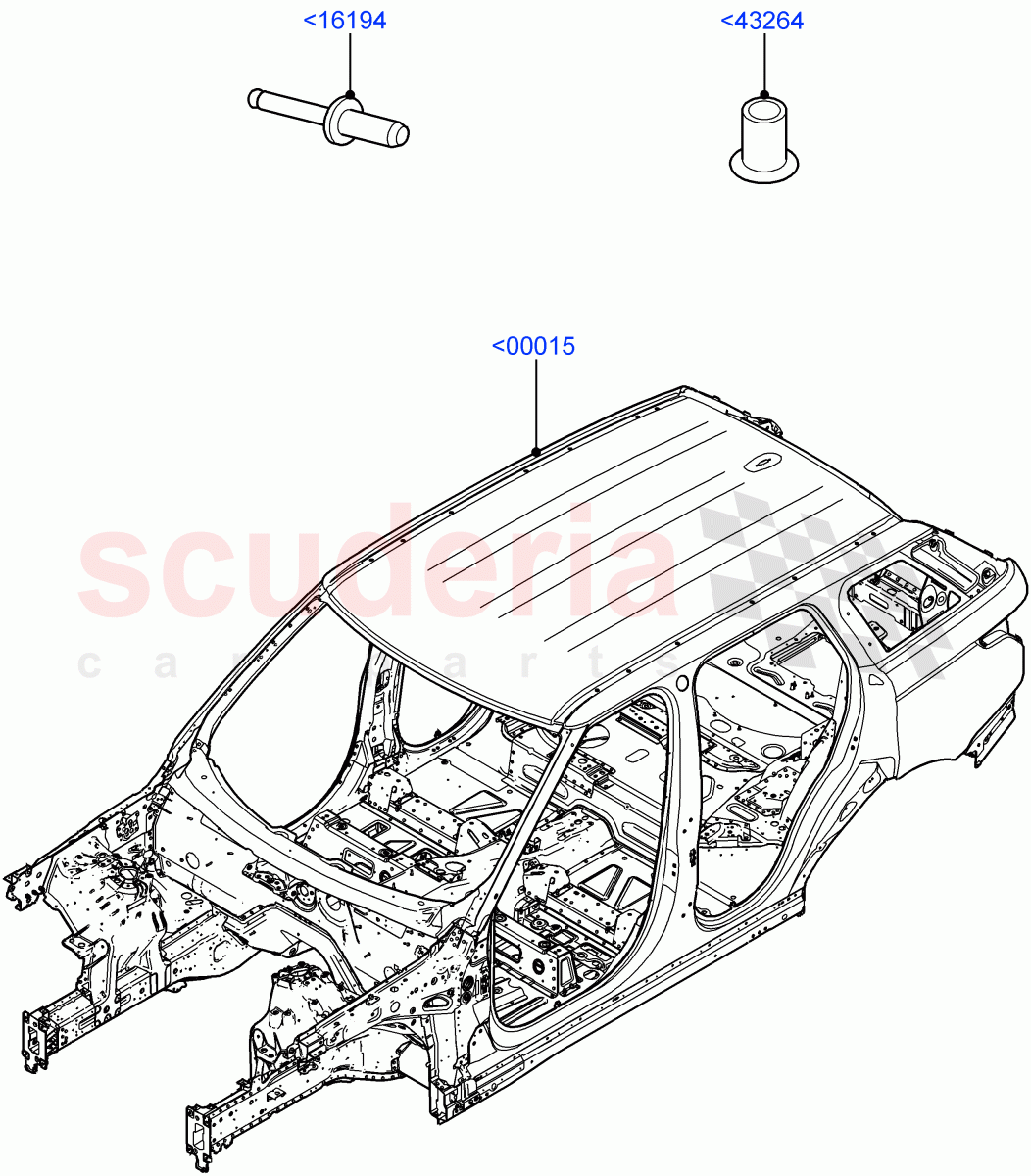Bodyshell of Land Rover Land Rover Range Rover Sport (2014+) [2.0 Turbo Diesel]