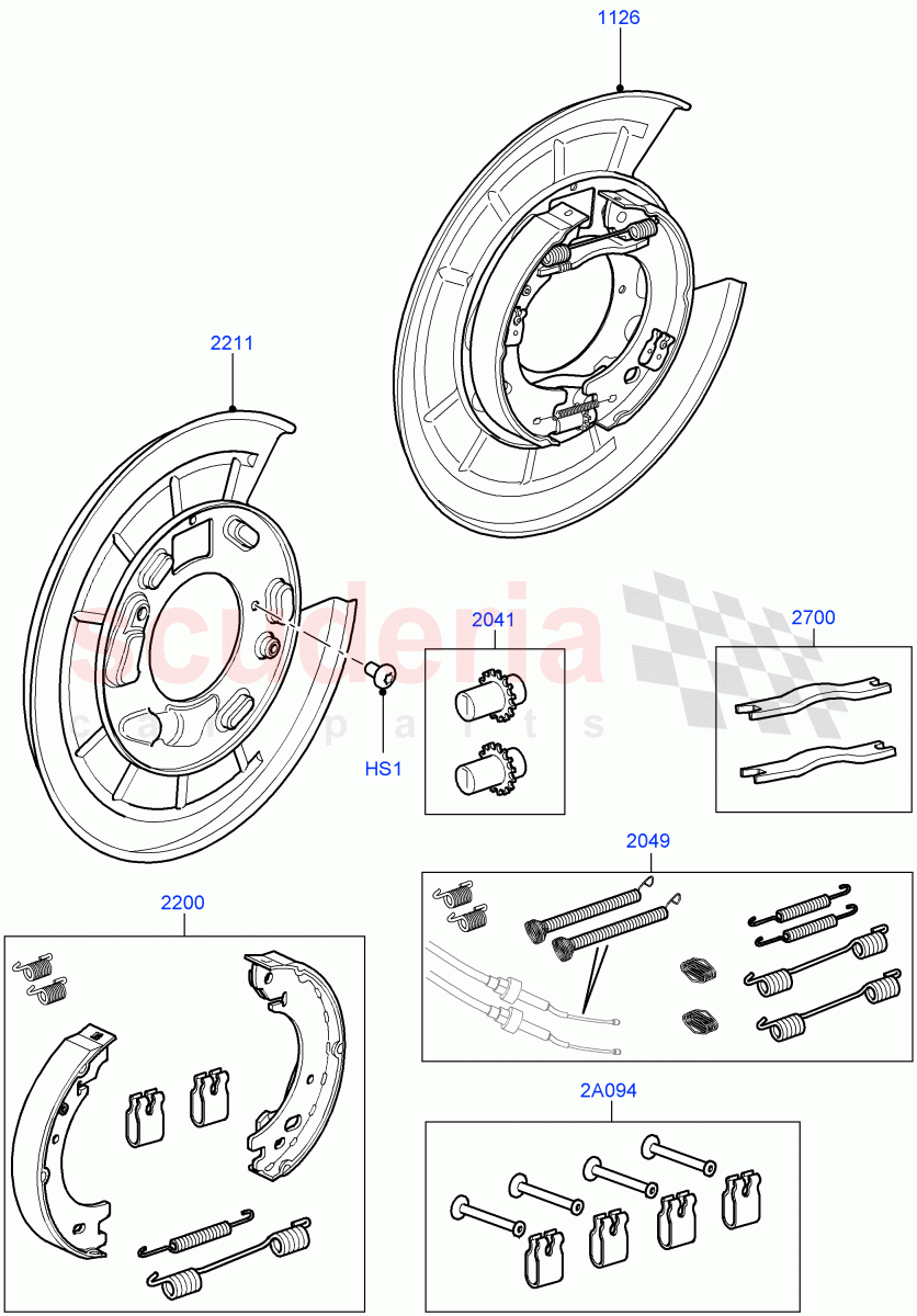 Parking Brake (Brake Shoes) ((V) FROMBA583710) of Land Rover Land Rover Discovery 4 (2010-2016) [2.7 Diesel V6]