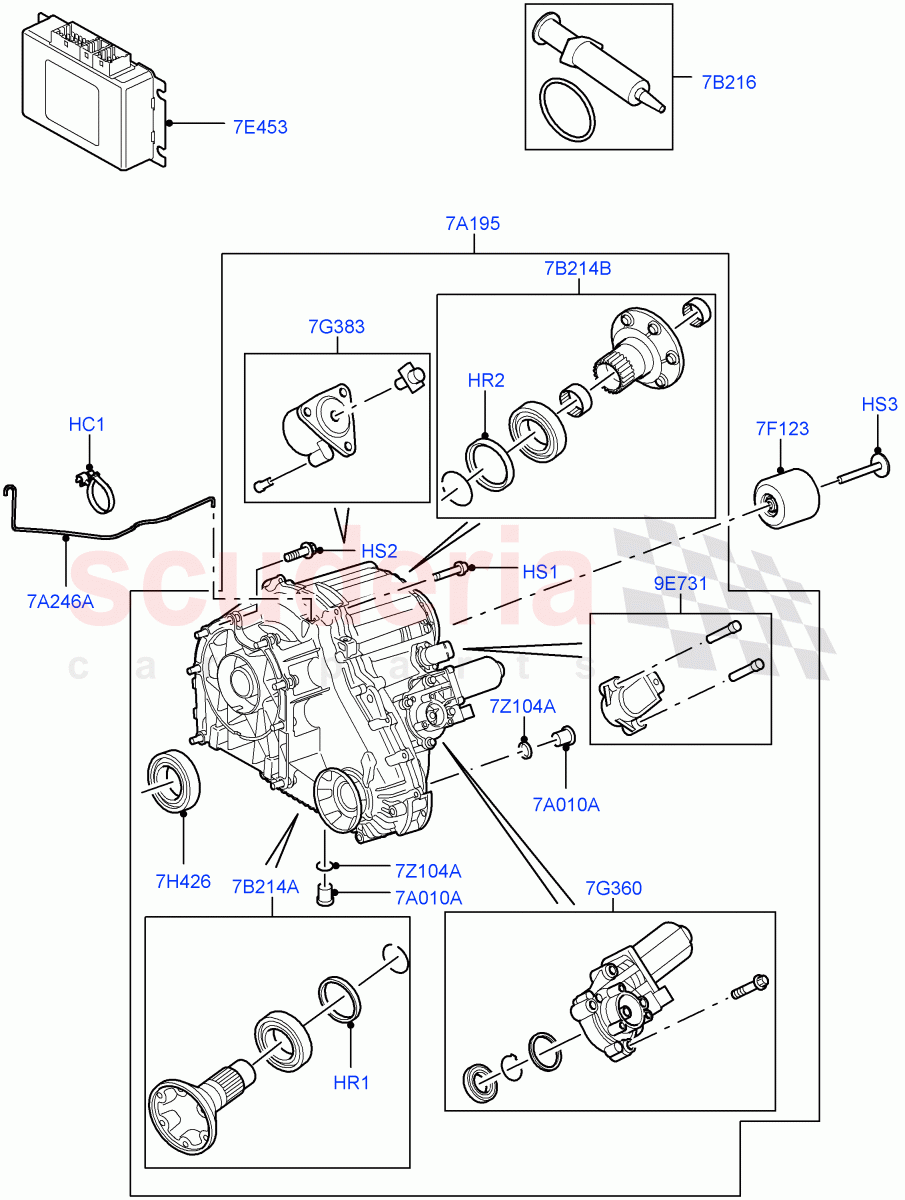 Transfer Drive Case (6 Speed Man ZF S6-53, 6 Speed Auto ZF 6HP26 Steptronic) ((V) TO9A999999) of Land Rover Land Rover Range Rover Sport (2005-2009) [4.2 Petrol V8 Supercharged]