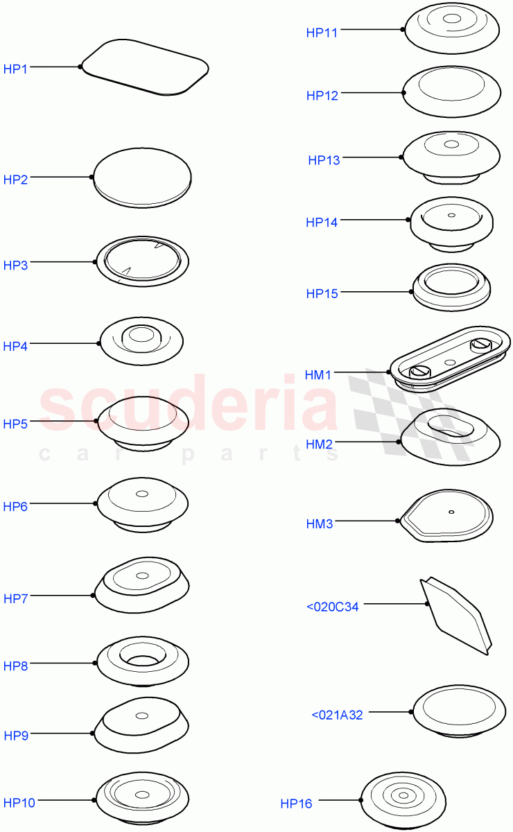 Plugs - Body (Itatiaia (Brazil)) ((V) FROMGT000001) of Land Rover Land Rover Range Rover Evoque (2012-2018) [2.0 Turbo Petrol GTDI]