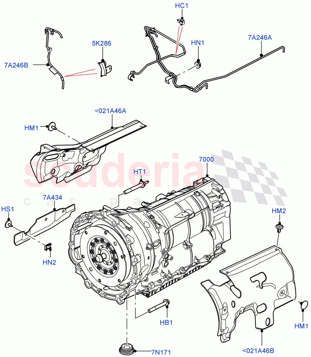 Auto Trans Assy & Speedometer Drive (Nitra Plant Build) (3.0L AJ20D6 Diesel High, 8 Speed Auto Trans ZF 8HP76) ((V) FROMM2000001) of Land Rover Land Rover Discovery 5 (2017+) [2.0 Turbo Petrol AJ200P]